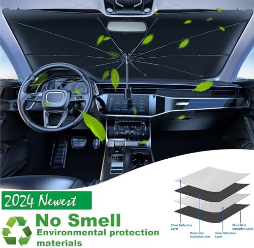 Windshield Sun Shade Umbrella for Car Front Window Sun Visor for Windshield Car - Image 2