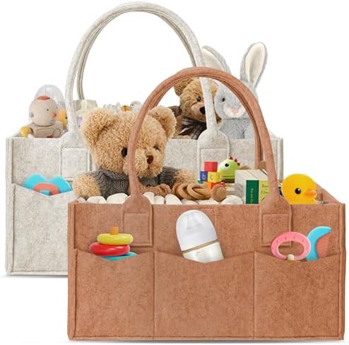 HIPHOP PANDA 2-Pack Diaper Caddy Organizer by HIPHOPPANDA