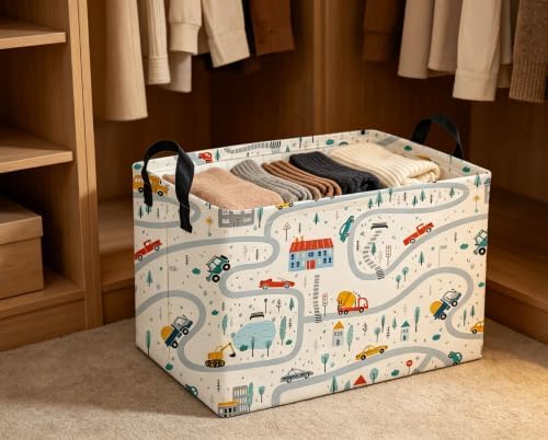 Rectangle Kids Baskets Car Basket Boys Storage Bin Fish Box - Image 4