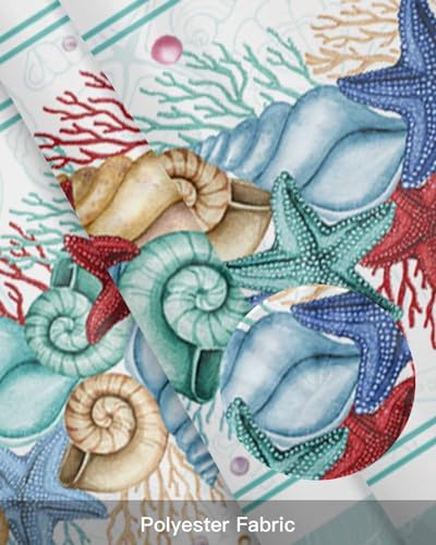 Vandarllin Coastal Beach Kitchen Curtains Valances - Image 7