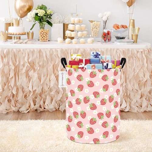 Foldable Waterproof Round Fabric Laundry Basket Home - Image 7
