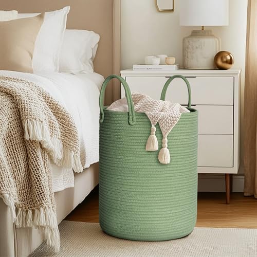 MEGASKET Large Green Laundry Basket, Baby Nursery Laundry Hamper, Kids Toy - Image 4