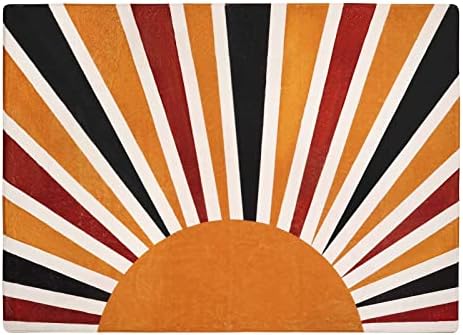 Lahome Colorful Rainbow Sun Area Rug 5x7 - Image 2