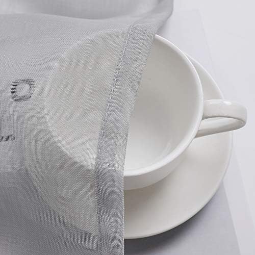 MIULEE Grey Window Valance 1 Panel 54W x 18L - Image 5