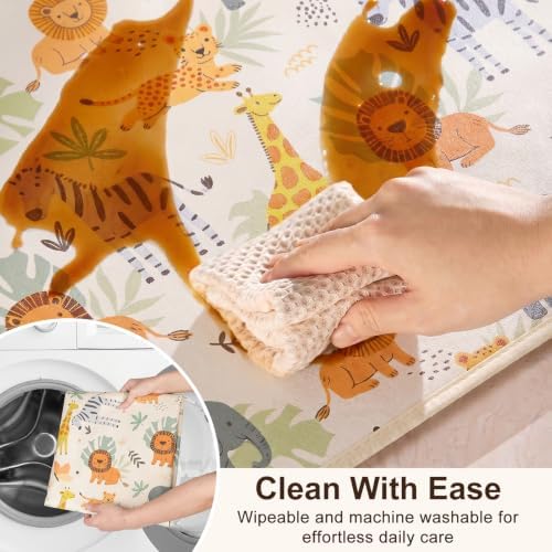 Basumee Splat Mat for Under High Chair, Waterproof & Mess-Proof Floor Mat - Image 3