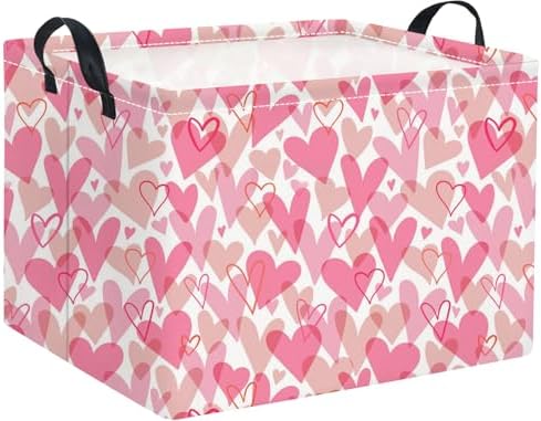 Rectangular Valentines Basket for Women Girls Storage Bin Organizer Box Shelf by TIBAOLOVER