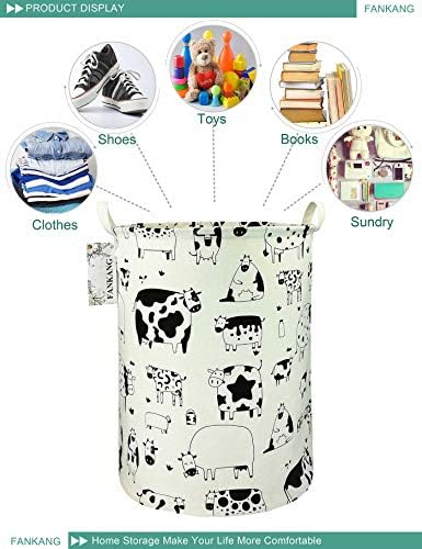 Storage Bin Foldable Nursery Organizer Basket Cow - Image 6