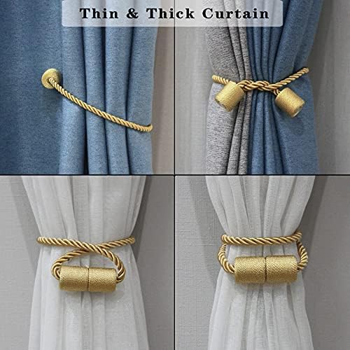 Magnetic Curtain Tiebacks Holdbacks Decorative Tie Backs - Image 5