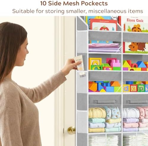 Ofiray-home Extra Large Door Storage of 8 Compartments & 2 Drawers - Image 6