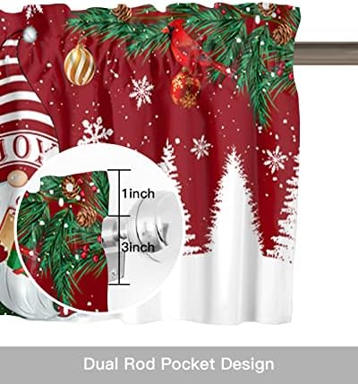 Christmas Gnomes Kitchen Curtains Valances - Image 6