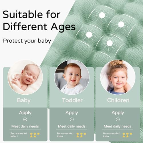 Yoofoss Hooded Baby Bath Towels 2 Pack 100% Muslin Organic Cotton - Image 5