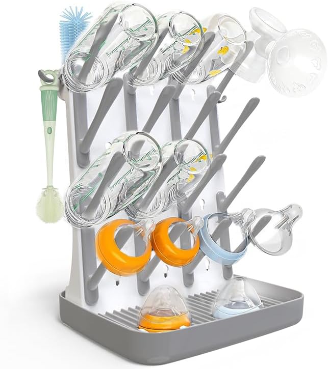 Baby Bottle Drying Rack, Vertical Space Saving Bottle Dryer by Unknown