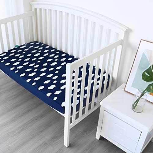 Crib Sheets for Boys and Girls Fitted 4 Pack, Neutral Crib Fitted Sheet - Image 2