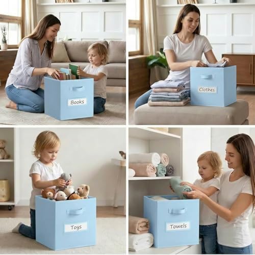 Storage Bins, Pastel Blue - Image 6