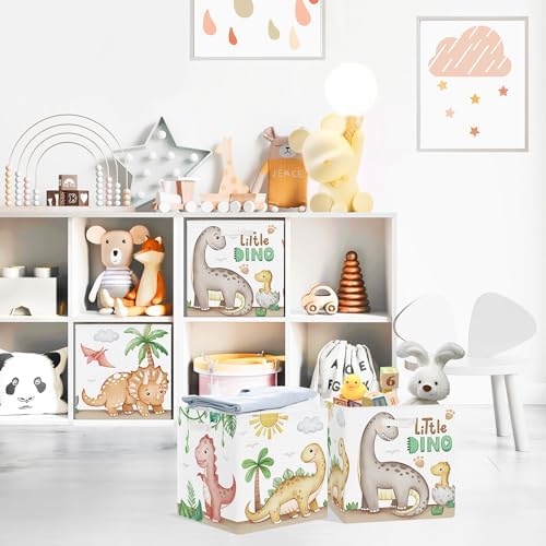 Clastyle 11.8" Dinosaur Storage Basket Set of 3 - Image 3