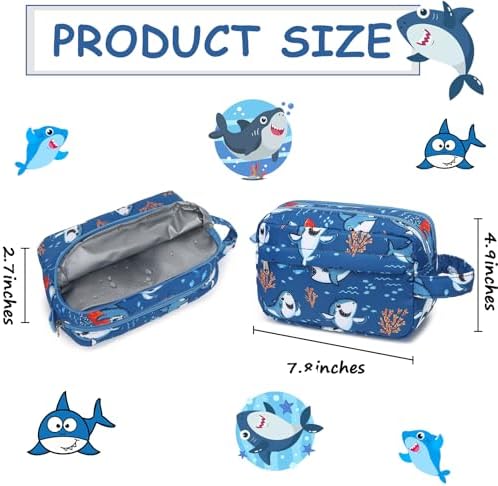 CAMTOP Travel Toiletry Bag for Kids Cute Swim Bag for Boys Girls Waterproof for - Image 2