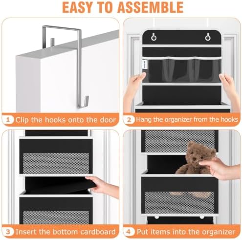 Over The Door Organizer Storage Large Capacity Hanging Bedroom Storage - Image 3