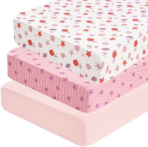 david's kids 3 Pack Fitted Crib Sheets, Ultra Soft Breathable Comfortable Baby by davidskids
