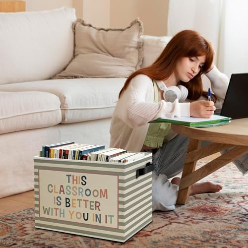 Boho Classroom Storage Bins Box - Image 3