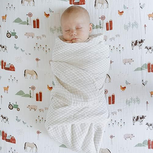 Little Unicorn Premium Crib Sheet | Breathable & Super-Soft Muslin Fabric - Image 4
