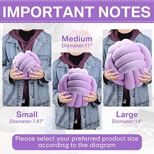 Namalu 10.6 Inches 2 Pcs Knot Pillow Decorative Throw Pillow - Image 2