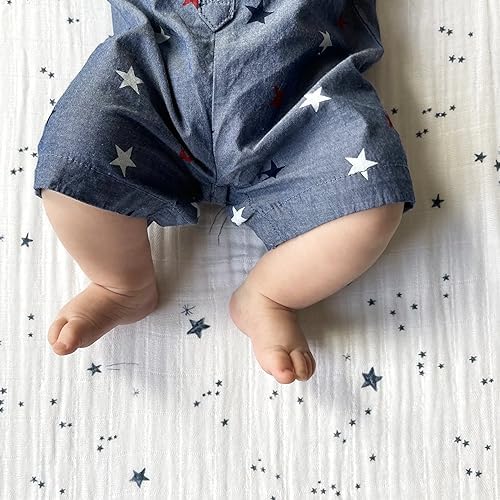 Little Unicorn Premium Crib Sheet | Breathable & Super-Soft Muslin Fabric - Image 3