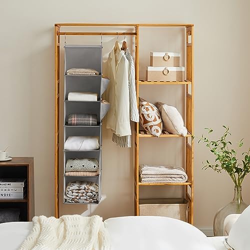 YOUDENOVA Hanging Closet Organizer and Storage, Light Grey - Image 2