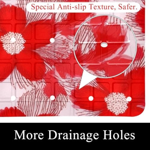 Bathtub Mat Non Slip 26.8x15.1 Inch, Machine Washable Shower Mats - Image 2