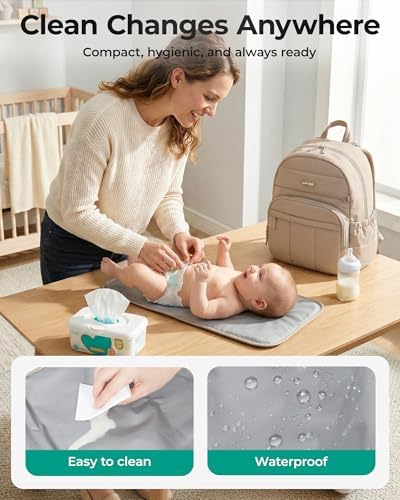 BAGSMART Baby Diaper Bag with Waterproof Pad - Image 5