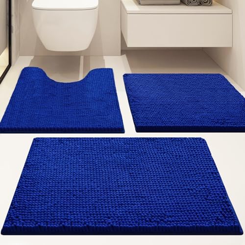 Bathroom Rugs Sets 3 Piece Non Slip, Bath Rugs - Image 2