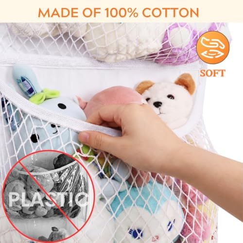 Ofiray-home Over The Door Stuffed Animal Storage, Cotton Toy Organizer - Image 4