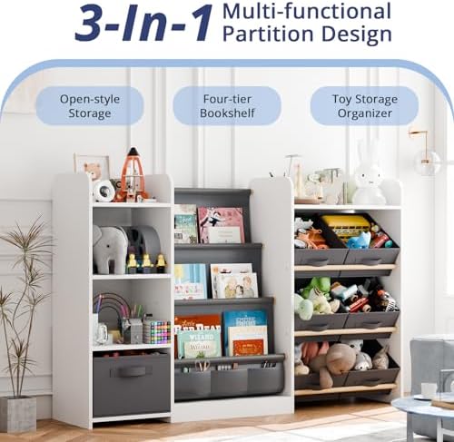 Kids Bookshelf and Toy Storage - Image 3