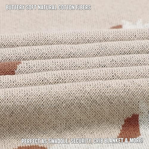 Unisex Baby Blanket for Girls and Boys 100% Cotton Buttery Soft Cozy Receiving - Image 5