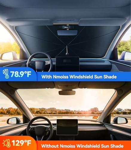 2026 Upgraded Nmoiss True Dual Layer Air Cool Windshield Sun Shade Umbrella - Image 4