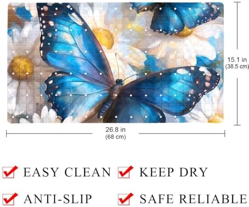 Bath Tub Shower Mat, Washable Bathtub Floor Mats, Suction Cups and Drain Holes - Image 4