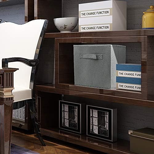 EBIGIC Mini Size 1-Pack Cube Storage Bins 9.0"x7.5"x7.5" Fabirc Foldable Closet - Image 6