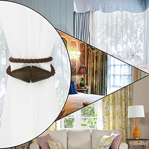 Magnetic Curtain Tiebacks Rope Decorative Holdbacks - Image 6