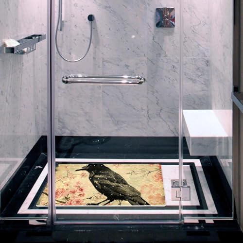 Bathtub Mat Non Slip 26.8x15.1In, Crow - Image 6