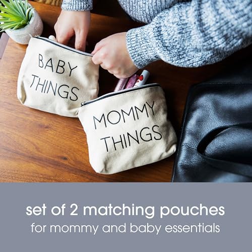 Pearhead Mommy and Baby Things Zipper Pouches, Organizer Bags - Image 2