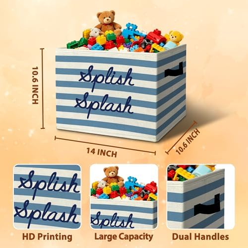 Boho Bath Time Affirmation Storage Bins Box - Image 3