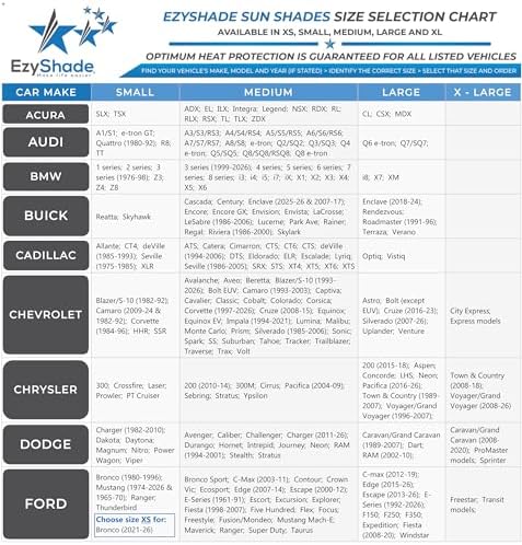 EzyShade Truck Car Windshield Sun Shade. See Size-Chart. Large Size - Image 4