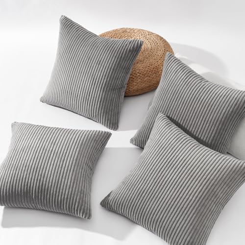 Topfinel Decorative Light Grey Throw Pillow Covers Cushion Cases, Mix and Match - Image 3