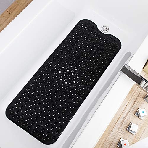 TEESHLY Bathtub Mats for Shower Tub, Extra Long Non-Slip 39 x 16 Inch Bath Mat by TEESHLY