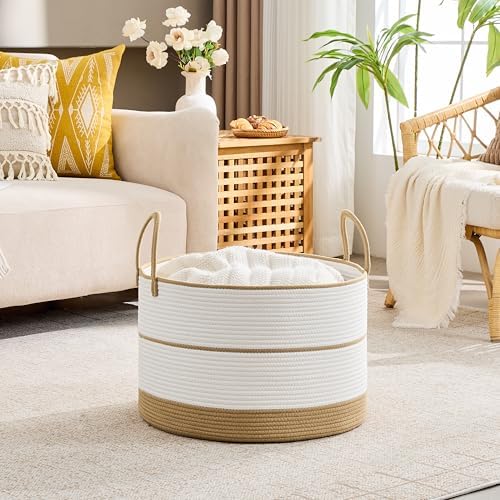 KAKAMAY Large Blanket Basket - Image 2