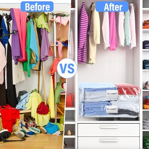 Kenning 20 Pcs Clear Zippered Storage Bags - Image 4