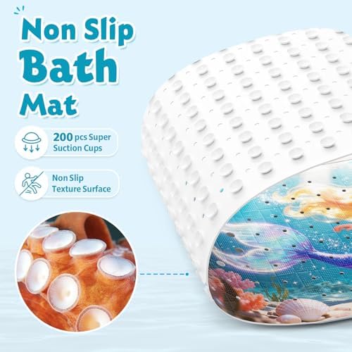 XIYUNTE Bath Mat for Tub Non Slip Bathtub Mat Non Slip 40x16 Baby Bath Mat - Image 4