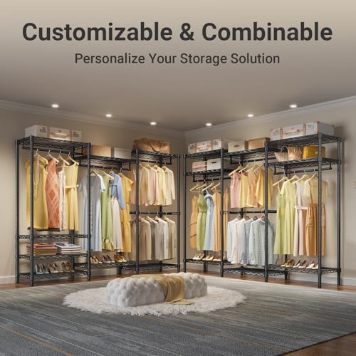 VIPEK V5 Heavy Duty Clothes Rack, Freestanding Modular Closet System - Image 6