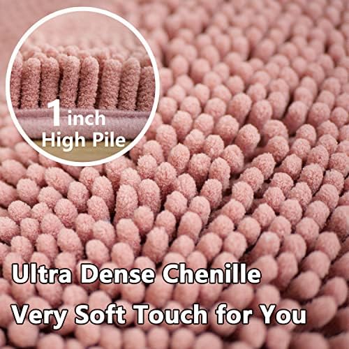 BOANKODU Bathroom Rugs Sets 2 Piece, Extra Soft Chenille Bath Mat Absorbent - Image 5