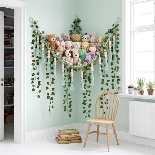 Suncalla 1 Pcs Toy Storage Net for Stuffed Animals Wall Hammock - Image 2