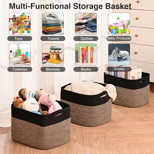 ICERZCZ Storage Baskets for Organizing Shelves, Toy Basket for Kid's Room - Image 4